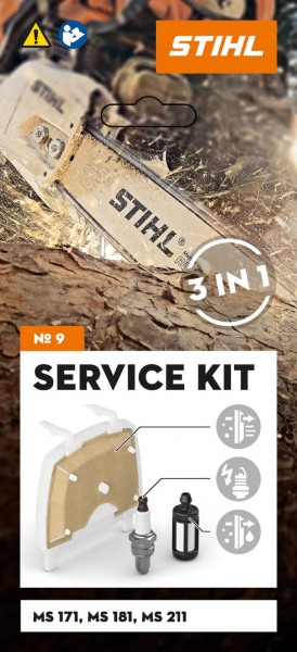 STIHL Service Kit 9, Für STIHL Benzin-Motorsägen MS 171 und MS 181 und MS 211