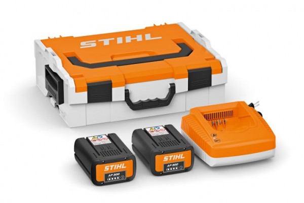 STIHL Akku-Performance Box/ Akku Power Box mit Akku-Box + 2x AP 300 + 1x Ladegerät AL 500