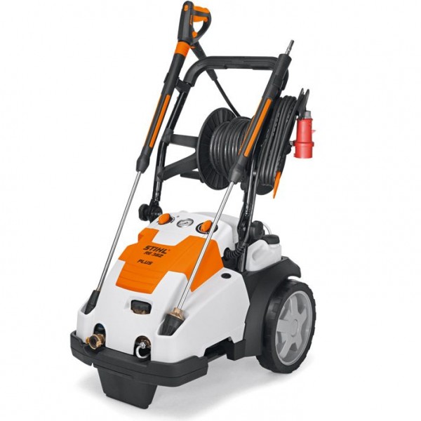 STIHL Hochdruckreiniger RE 362 Plus mit Arbeitsdruck von 35 - 180 Bar mit Schlauchtrommel